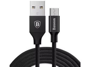 کابل شارژ یواس‌بی به میکرویواس‌بی یک متری 2 آمپر بیسوس Baseus USB to micro charging cable 1M 2A CAMYW-A01