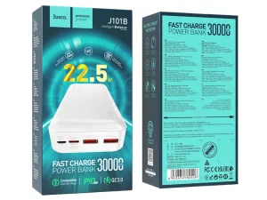 پاوربانک 30000 میلی‌آمپرساعت هوکو hoco J101B 30000mAh power bank