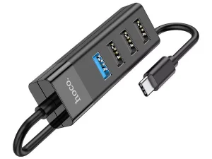 هاب تایپ سی 4 پورت هوکو HOCO HB25 4 Port USB HUB TYPE-C to USB 3.0