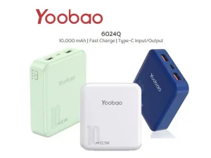 پاوربانک شارژ سریع 10000 یوبائو Yoobao 22.5W Mini USB-C Power Bank 6024Q