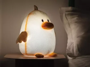 چراغ خواب فانتزی رومیزی اردک مخملی Plush Duck Soothing Night Light Children&#39;s Warm