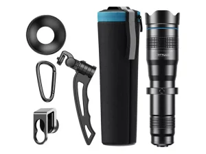 لنز تله زوم 36 برابر اپکسل Apexel 36x Telephoto Zoom Lens with Tripod for Smartphones JS36X