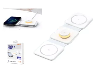 شارژ بی سیم چند کاره رسی Recci Wireless Charger Ambient Lamp RCW-27