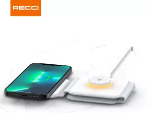 شارژ بی سیم چند کاره رسی Recci Wireless Charger Ambient Lamp RCW-27