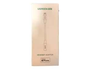 تبدیل لایتنینگ به 3.5 میلی متری صدا یوگرین Ugreen US211 30756 10CM Lightning Male to 3.5mm