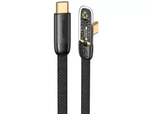 کابل گیمینگ سوپر فست شارژ دو سر تایپ سی 100 وات 1.2 متری یوسامز USAMS SJ584 Type-C Fast Charging and Data Cable