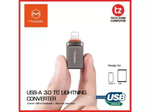 مبدل اوتی‌جی آیفون یواس‌بی به لایتنینگ مک‌دودو MCDODO OTG USB-A 3.0 To Lightning Mini OTG Adapter OT-8600