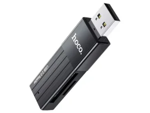 کارت خوان هوکو hoco HB20 Mindful 2-in-1 USB2.0 card reader