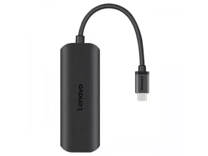 هاب تایپ‌سی با 4 پورت لنوو Lenovo USB3.0 Gigabit LAN Type C Hub C615