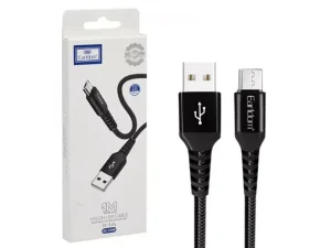 قیمت و خرید کابل شارژ و انتقال داده یو اس بی به میکرو یو اس بی 2.4 آمپر 1 متری ارلدام EARLDOM EC-121 USB TO Micro USB Cable 1m