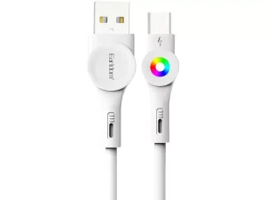 کابل شارژ سریع میکرو یو اس بی 3 آمپر یک متری ارلدام EARLDOM EC-135M 3A Fast Charging Cable With LED