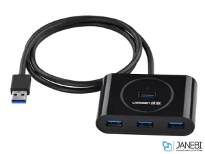 پاورهاب یو اس بی 4 پورت یک متر یوگرین Ugreen CR113 20291 USB 3.0 HUB 4 port