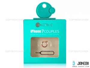 محافظ لنز و سوزن سیمکارت آیفون Coteetci Apple iphone 7 Camera Protection Ring