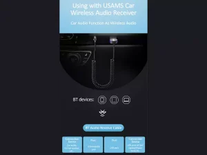 گیرنده بلوتوث داخل ماشین آی یو ایکس یوسامز Usams US-SJ464 Car Wireless Audio Receiver