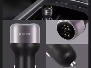 شارژ فندکی یو اس بی فست شارژ هواوی HUAWEI CP31 Dual USB Fast Charging Adapter Car Charger