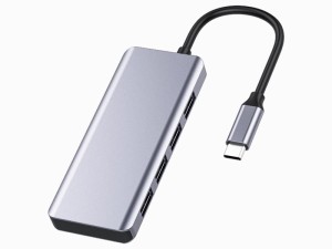 هاب 5 در 1 تایپ‌ سی رسی Recci RH06 5-in-1 Type-C to 4×USB 3.0 and microUSB Hub