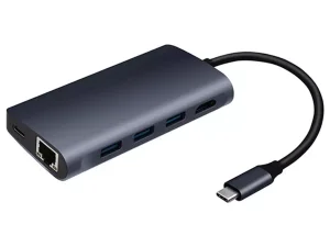 هاب هشت پورت تایپ سی کوتتسی COTEetCI MB1086 8-in-1 USB Type-C Hub