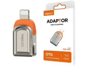 مبدل اوتی جی یو اس بی 3.0 به لایتنینگ رسی Recci RDS-A16L Lightning OTG Adapter