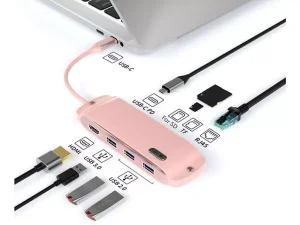 هاب تایپ سی 8 پورت کوتسی Coteci 8in1 USB-C Hub 16005