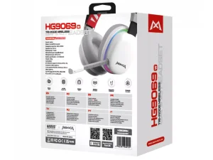 هدست بی سیم گیمینگ ماروو Marvo Monka Echo HG9069W Tri-Mode Wireless Gaming Headset