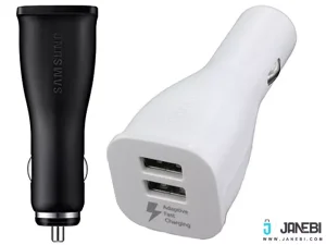 شارژر فندکی سریع سامسونگ با کابل میکرو یو اس بی Samsung Fast Charging Dual Car Charger