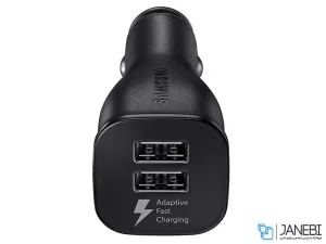 شارژر فندکی سریع سامسونگ با کابل میکرو یو اس بی Samsung Fast Charging Dual Car Charger