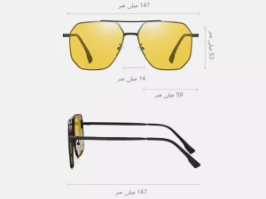 عینک آفتابی پولاریزه فتوکرومیک karen bazaar CP8808 photochromic polarized metal sunglasses