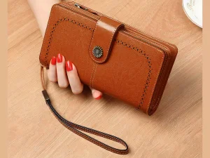 کیف پول چرمی زنانه IOS/Aiguoshi leather Wallet women&#39;s new 2046