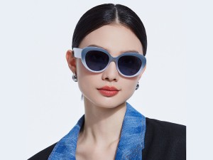 عینک آفتابی زنانه پولاریزه karen bazaar LY2320 Korean version of small-frame cat-eye sunglasses