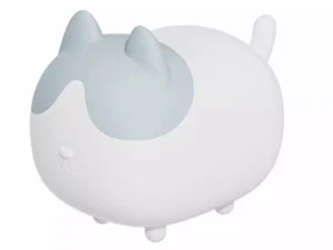 چراغ خواب فانتزی شارژی رومیزی Cute cat silicone pat lamp induction dimming M21