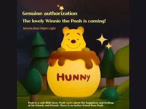 چراغ خواب فانتزی شارژی رومیزی اتاق کودک Winnie the Pooh Night Light Bedroom Children&#39;s Sleeping Light MYCP2305