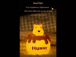 چراغ خواب فانتزی شارژی رومیزی اتاق کودک Winnie the Pooh Night Light Bedroom Children&#39;s Sleeping Light MYCP2305