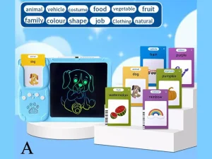 تخته دیجیتال آموزش نقاشی و نوشتن سخنگو Talking Flash Cards, Early Education Machine with LCD Writing Tablet for Toddlers