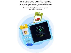 تخته دیجیتال آموزش نقاشی و نوشتن سخنگو Talking Flash Cards, Early Education Machine with LCD Writing Tablet for Toddlers