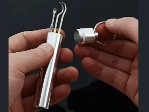 ابزار مراقبت از دندان و گوش فلزی ضد زنگ storage oral tooth cleaning tool