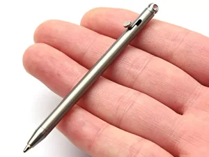 خودکار تیتانیومی قابل اتصال به جاکلیدی Creative pure titanium mini bolt pen EDC portable