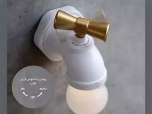 لامپ فانتزی مدل شیر آب Style USB Rechargeable Smart Voice Control Faucet Lamp LED Night Light