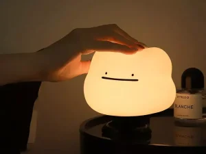 چراغ خواب کارتونی طرح ابر night light silicone cloud USB rechargeable table lamp HL-24