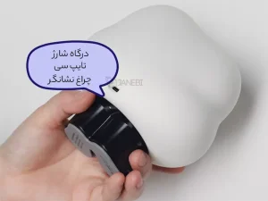 چراغ خواب کارتونی طرح ابر night light silicone cloud USB rechargeable table lamp HL-24