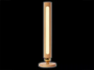 چراغ ال ای دی چوبی شارژی چندکاره 360 Degree Rotatable Wooden LED Wall Lamp