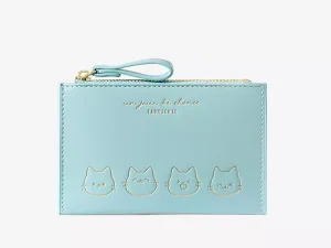 کیف پول کوچک زیپی طرح گربه دخترانه TAOMICMIC Y8960 Cartoon Mini Purse Zipper Ladies Card Bag