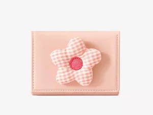 کیف پول فانتزی تاشو زنانه طرح گل تائومیک میک TAOMICMIC Y8074 Flower Cute Folding Wallet Tri-fold