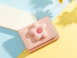 کیف پول فانتزی تاشو زنانه طرح گل تائومیک میک TAOMICMIC Y8074 Flower Cute Folding Wallet Tri-fold