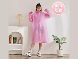 پانچو بارانی ضدآب شفاف با قابلیت استفاده مجدد Reusable EVA Rain Poncho