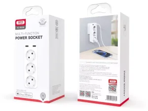 چند راهی برق هوشمند 2 سوکت و 2 یواس بی 2.4 آمپر ایکس او XO WL08 EU Smart Wall Plug Conversion Socket