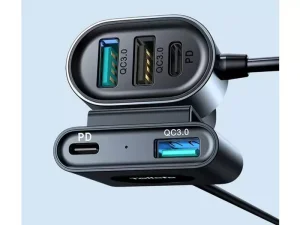 شارژر فندکی خودرو فست‌شارژ 5 پورت جویروم JOYROOM JR-CL05 5-Port Fast Car Charger 72W