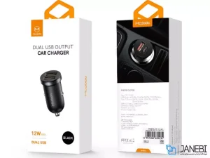 شارژر فندکی دو پورت مک دودو Mcdodo 12W Dual USB Output Car Charger CC-660