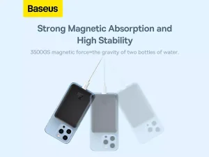 پاوربانک مغناطیسی فست شارژ 10000 بیسوس Baseus Magnetic Mini Wireless Power Bank 20W PPCX030001