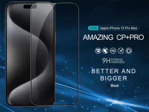 گلس آیفون 15 پرومکس نیلکین Nillkin Apple iPhone 15 Pro max CP+Pro tempered glass