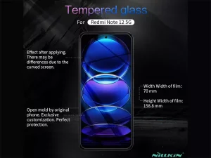 گلس شیائومی ردمی نوت 12 و پوکو ایکس 5 نیلکین Nillkin Amazing H+ Pro tempered glass screen protector Xiaomi Redmi Note 12 4G ,Note 12 5G Poco X5